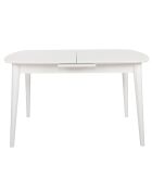 Table à manger Retro blanche - 130+30x75x80 cm